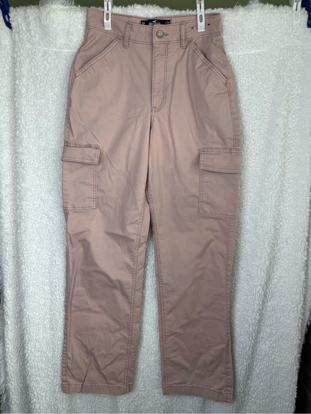 Hollister Ultra High Rise Dad Pant in Blush Pink Sz 00R